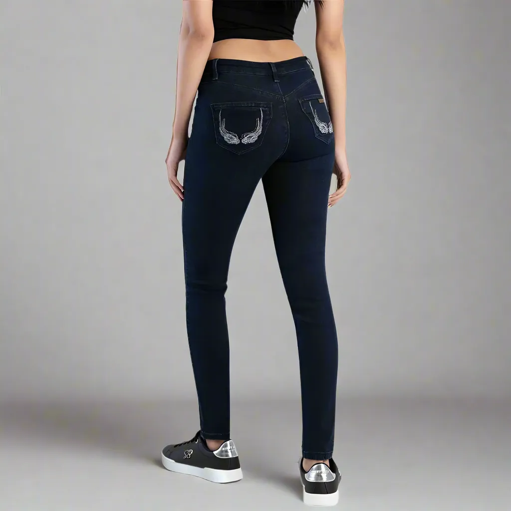 Arlo -Skinny Jean With Back Pocket Embroidery