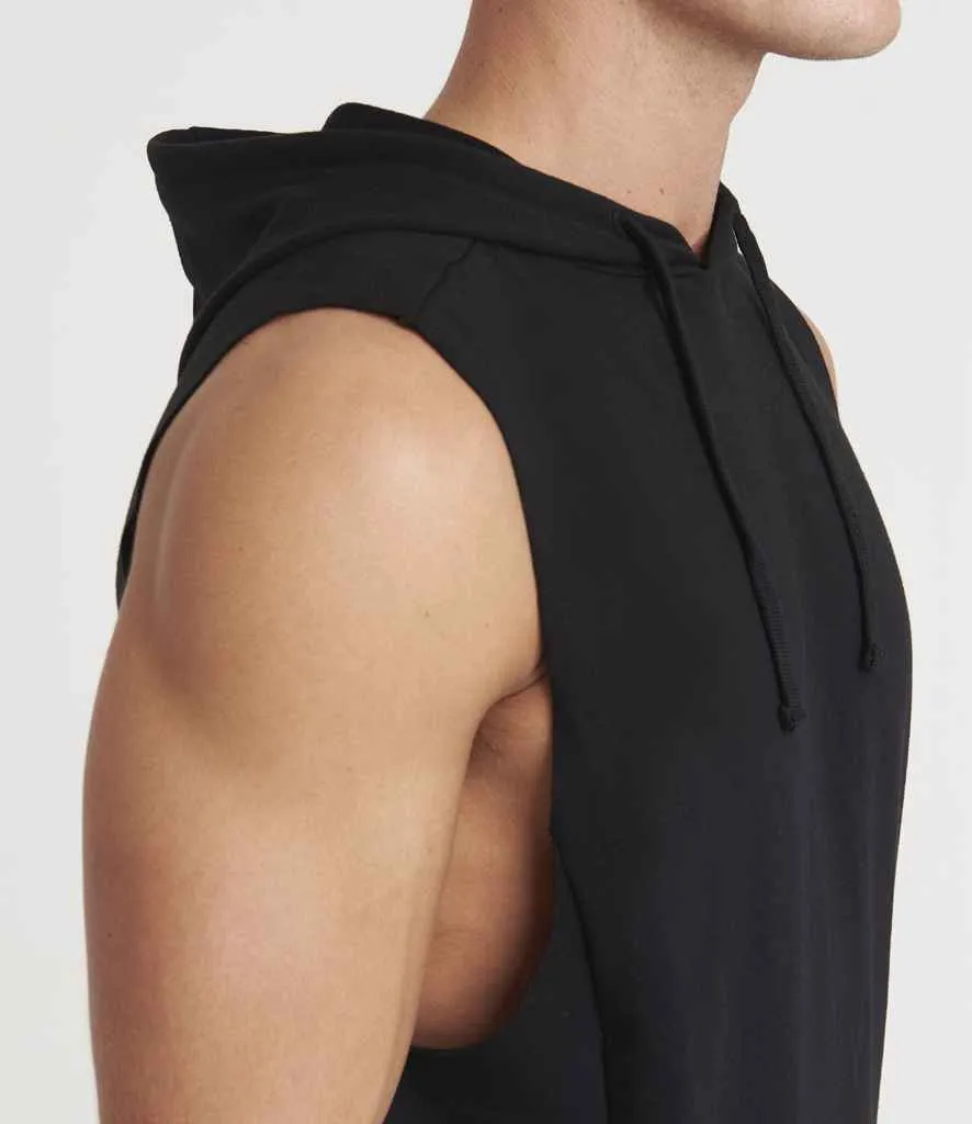 AWDis Cool Urban Sleeveless Muscle Hoodie | Jet Black