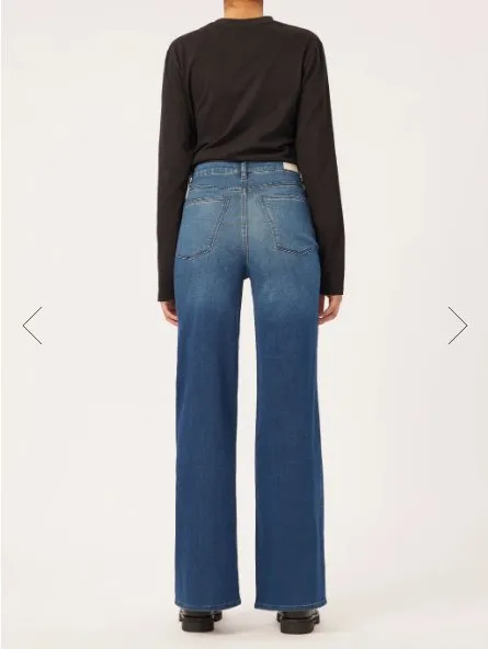 Hepburn Wide Leg Jeans - Vintage Orlena