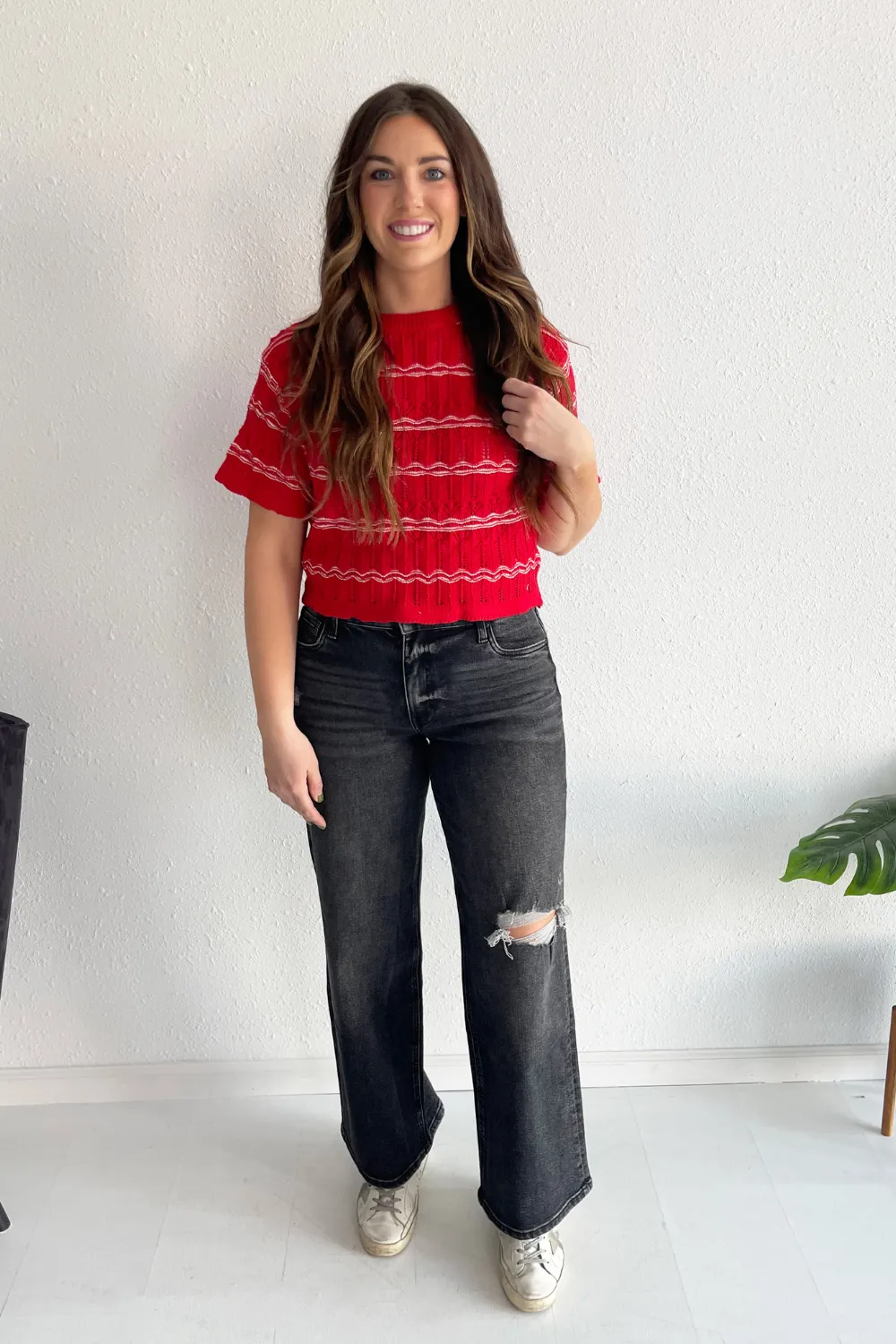 Jodi High Rise- Wide Leg Pack Pockets Regular Hem