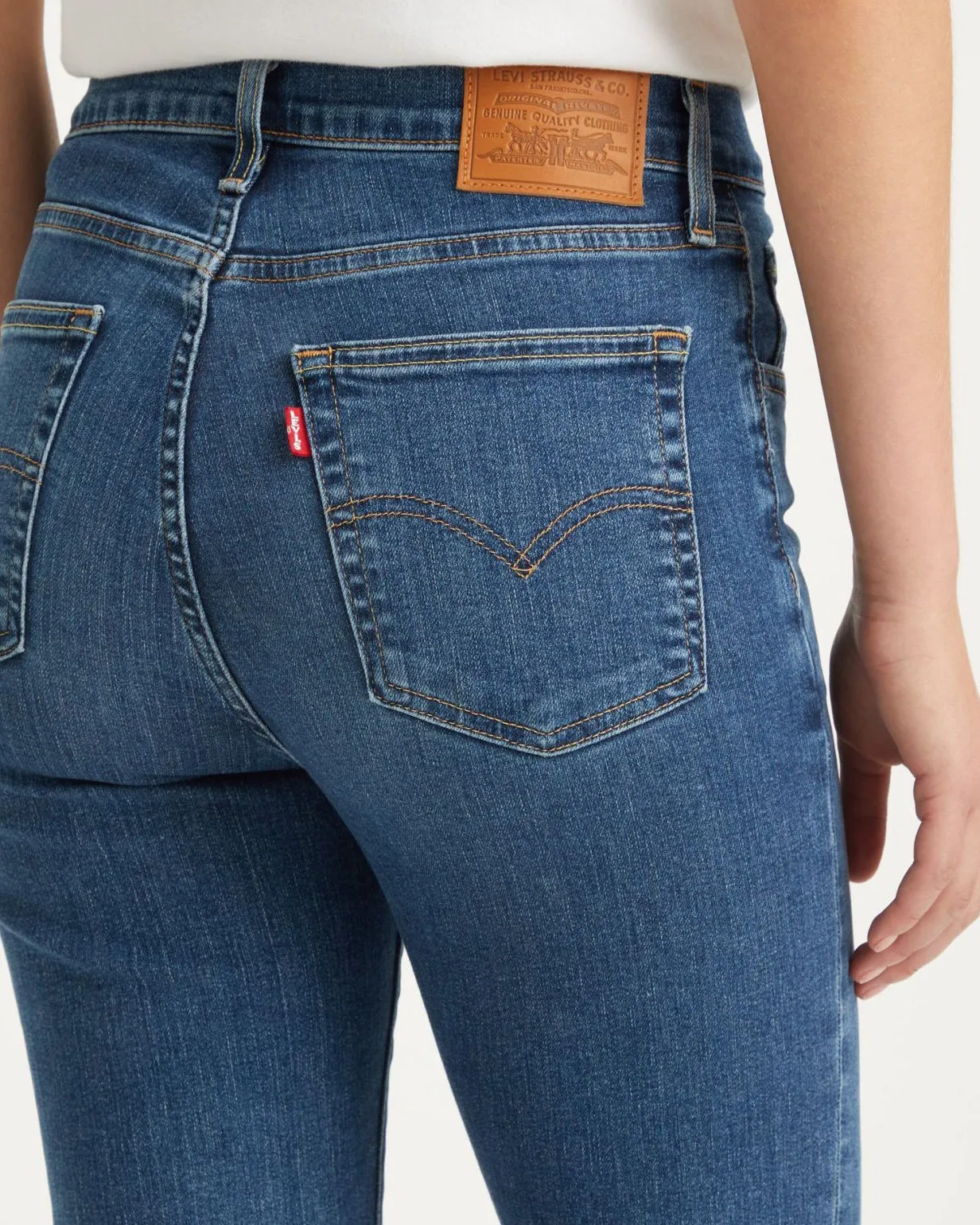 Levi's® Womens 724 High Rise Straight Leg Jeans - Blue Wave Mid