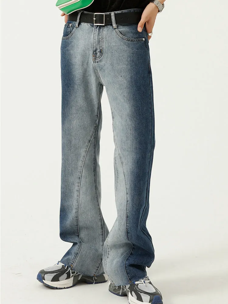 Men'S Tie Dye Gradient Contrast Jeans