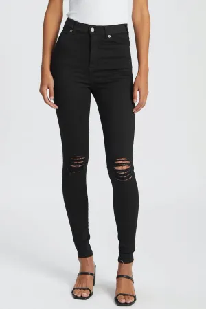Moxy Black Ripped Knee