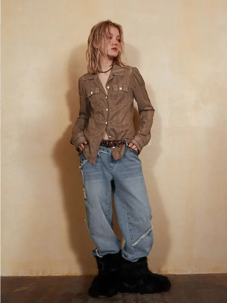 Original distressed jeans【s0000004571】