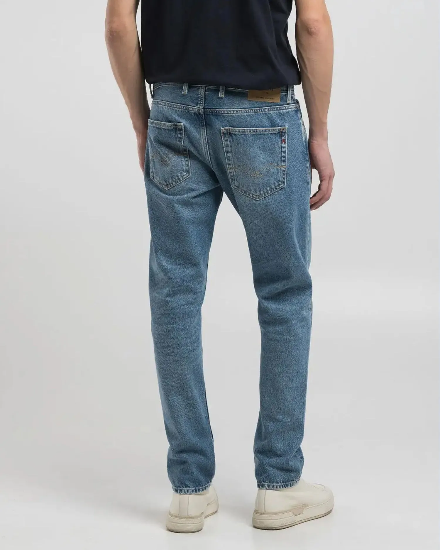 Replay Grover Straight Fit Mens Jeans - Medium Blue