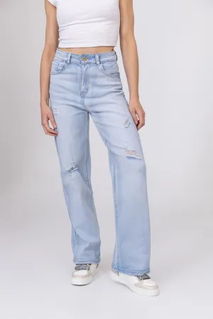 The Modern Maverick High Waist  Wide Leg Fitted Jeans