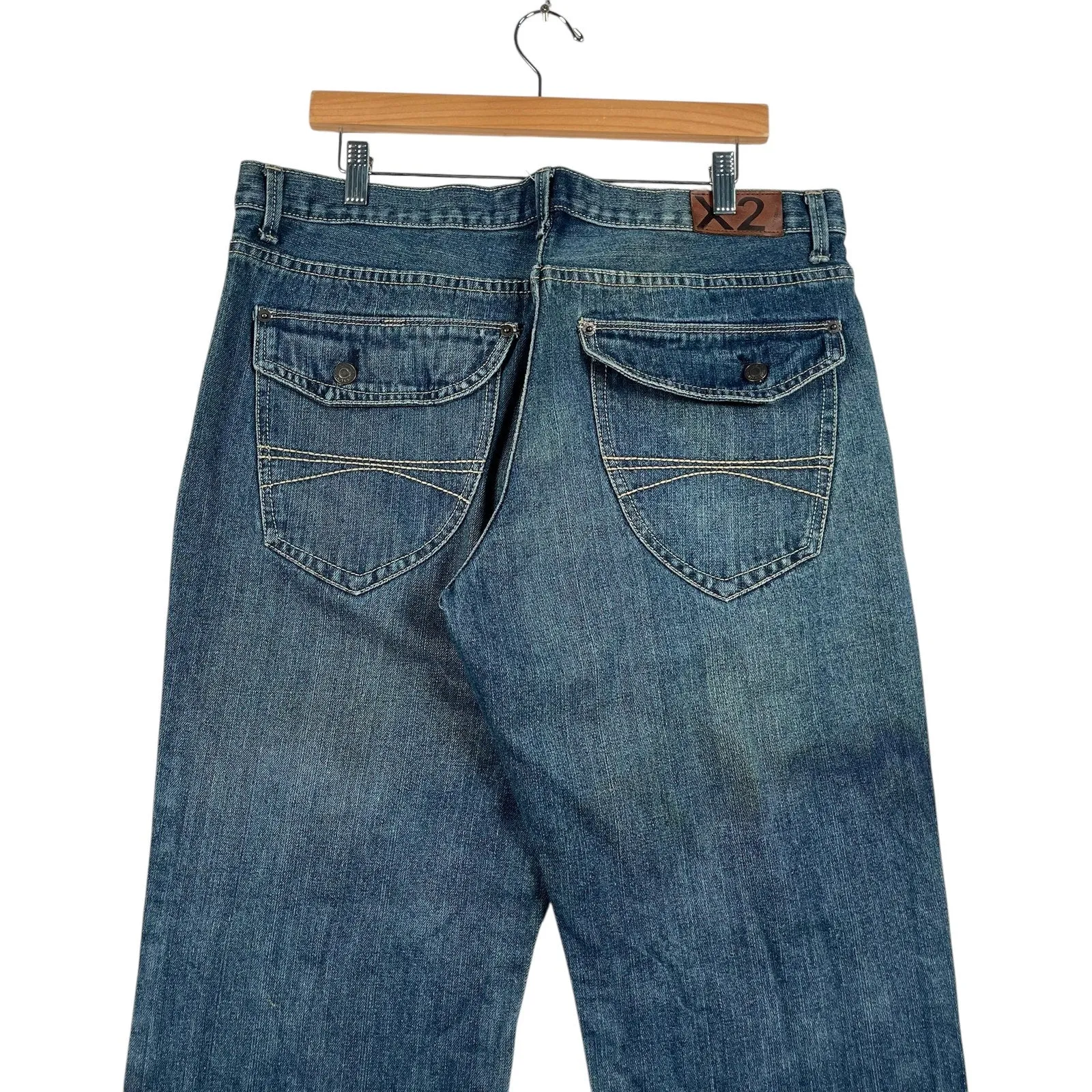 Vintage X2 Low Rise Bootcut Denim Jeans 36 x 32