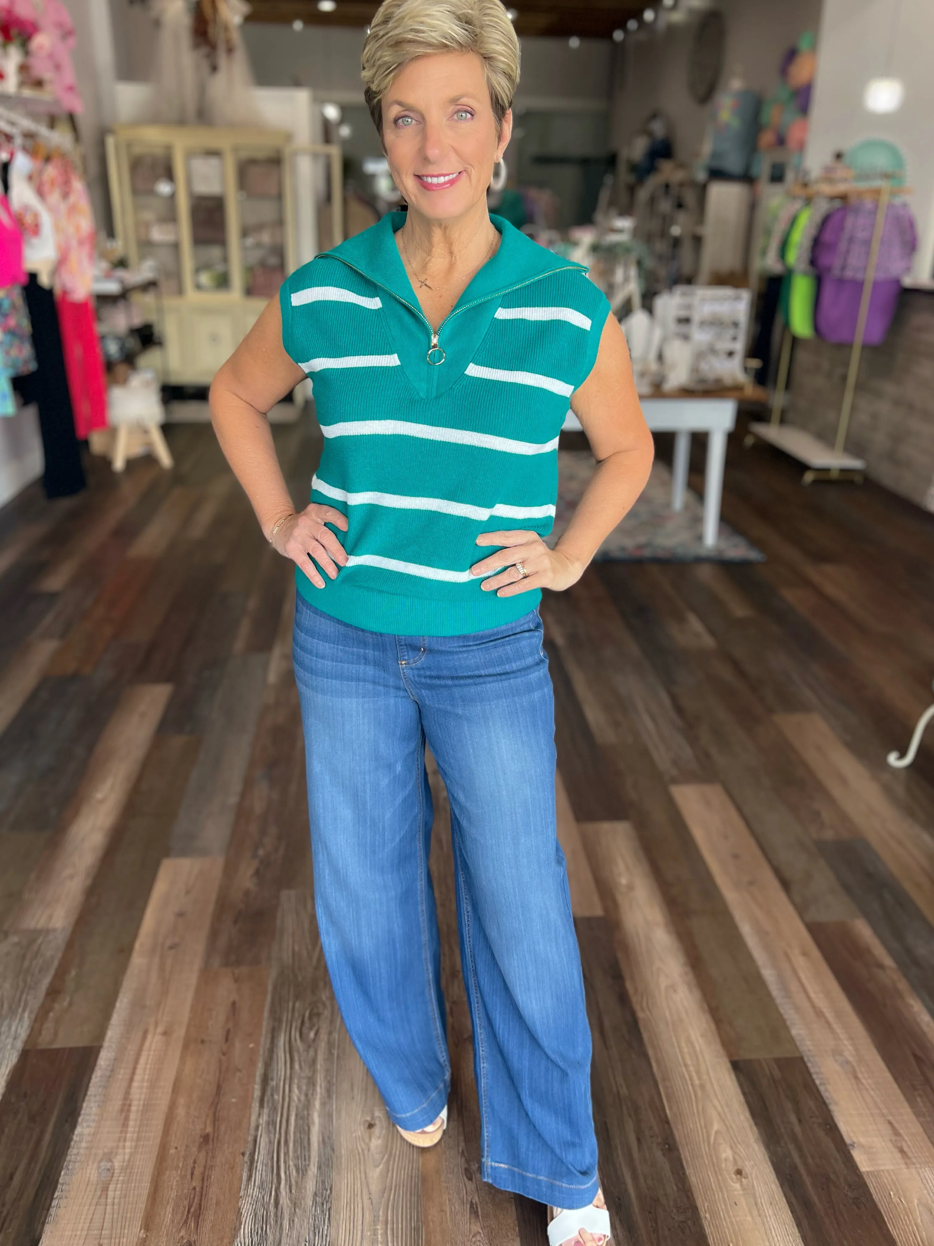 Weekender Pull On Wide Leg Jeans
