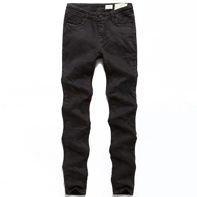 West Louis Black Denim Ripped Jeans