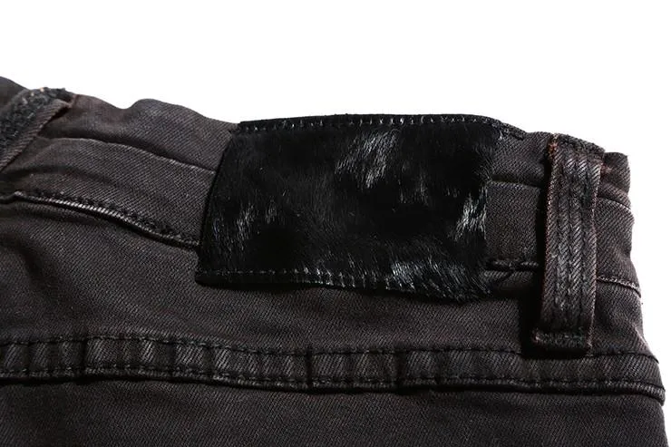 West Louis Black Denim Ripped Jeans