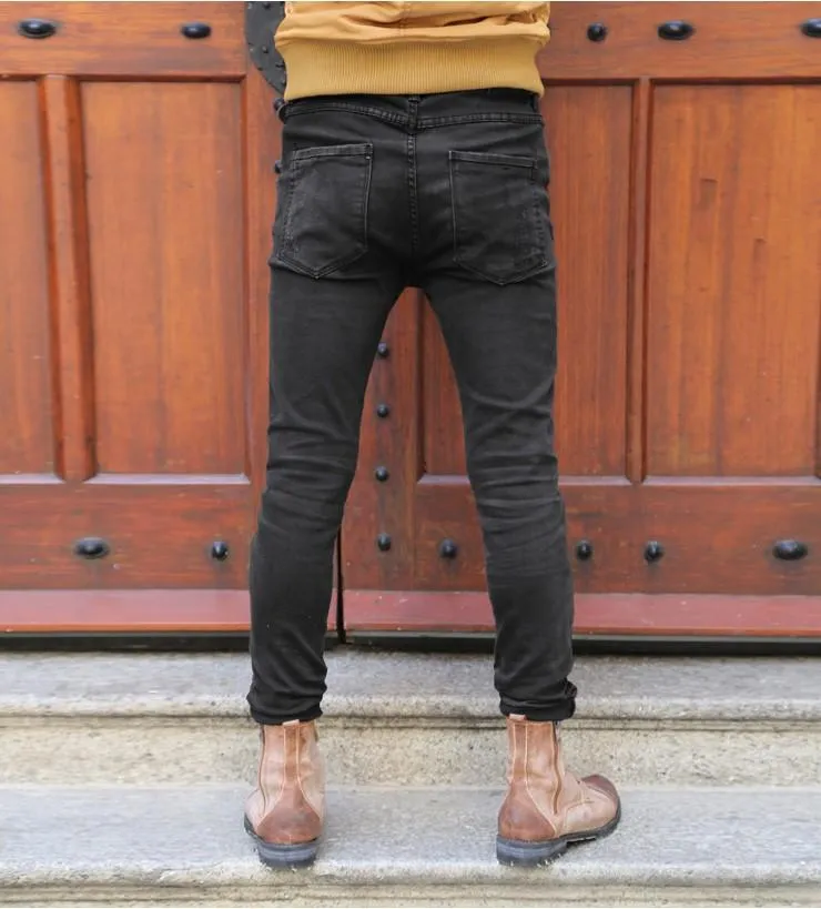 West Louis Black Denim Ripped Jeans