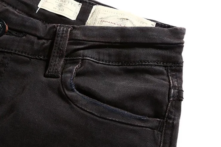 West Louis Black Denim Ripped Jeans