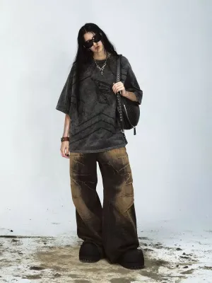 Wide leg jeans【s0000009213】