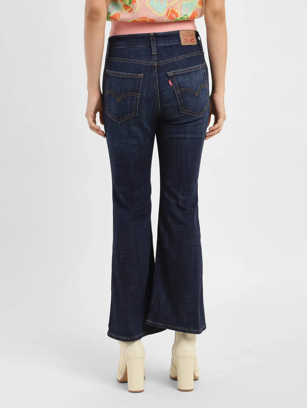 Women's 726 Blue Bootcut Fit Mid Rise Jeans