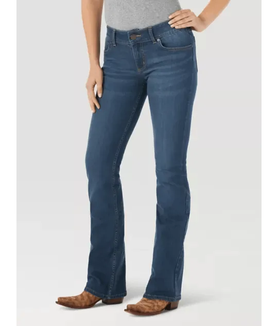 Wrangler Women's Mid Rise Jeans Bootcut - Kora